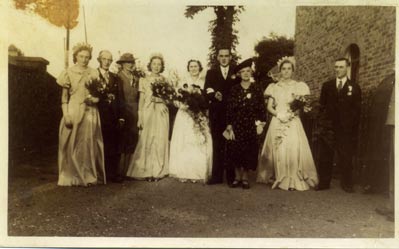 Eric Pamment and Hilda Tyler wedding, 1940