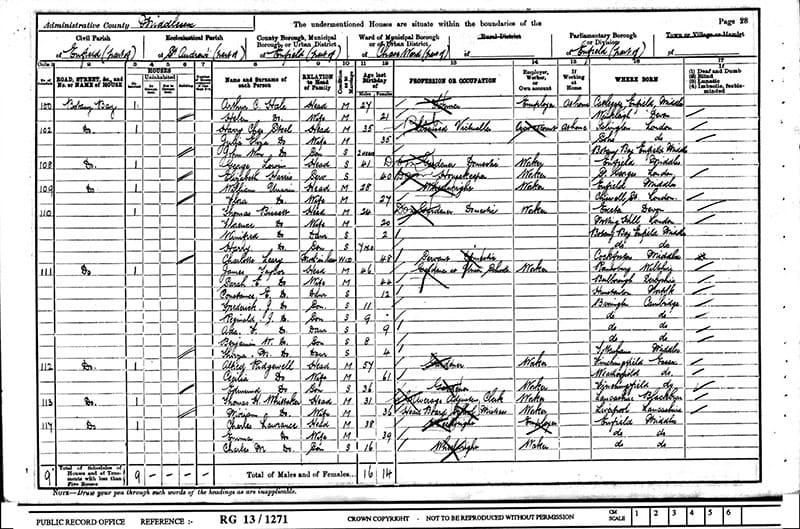 1901 Census James Taylor