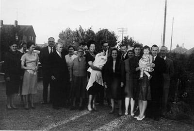 Ada Florence at Sharon's christening 1962