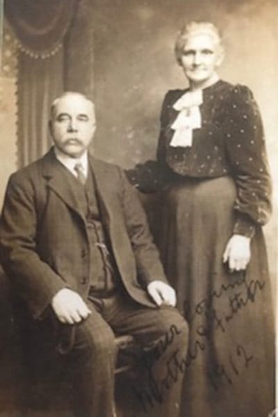 James Taylor & Sarah Thompson Taylor 1912